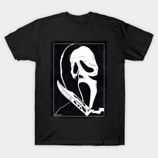 GHOSTFACE - Scream (Black and White) T-Shirt